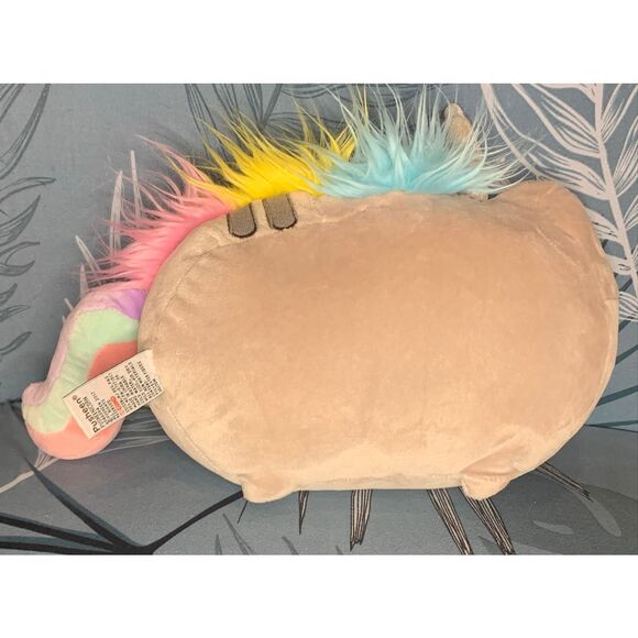 2 PUSHEEN GUND Plush Rainbow UNICORN & BIRTHDAY CAT stuffed animal LOT - Picture 11 of 11